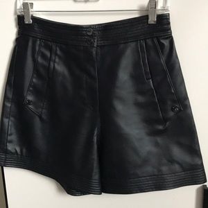 Karl Lagerfeld “Leather” Shorts